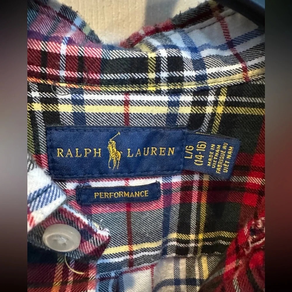 Ralph Lauren Performance Plaid Shirt BOYS